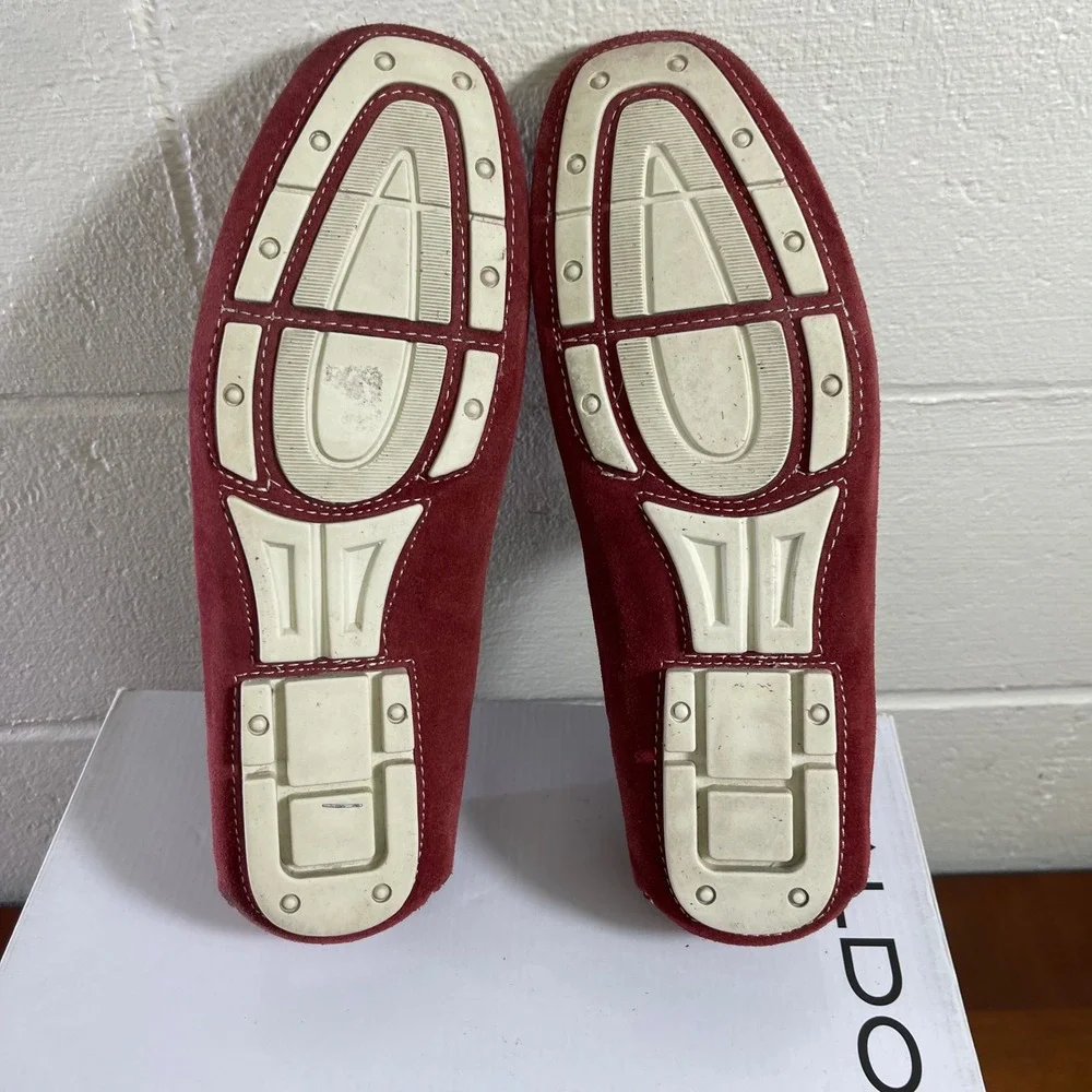Aldo Bires-62 Red Tassel Loafer Moccasin Driving Shoes Slip On Mens 45 EU/12 US